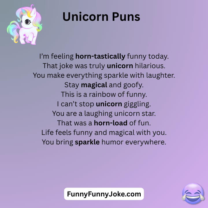 Funny Unicorn Puns