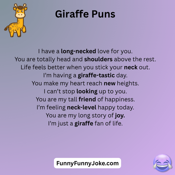 Giraffe Puns
