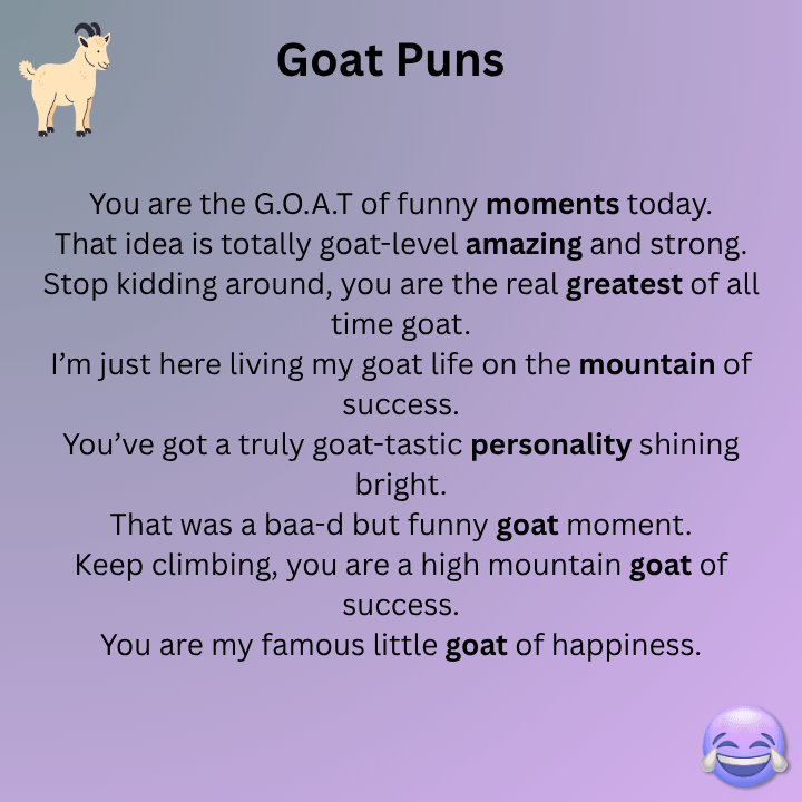 Goat Puns