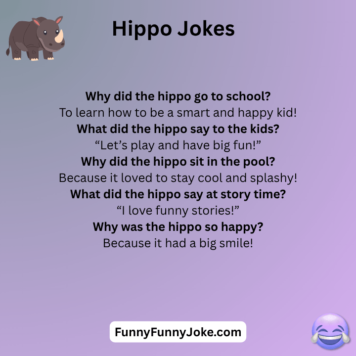 Hippo Jokes For Kids