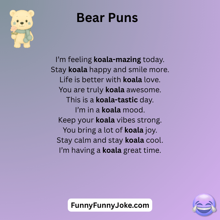 Koala Bear Puns