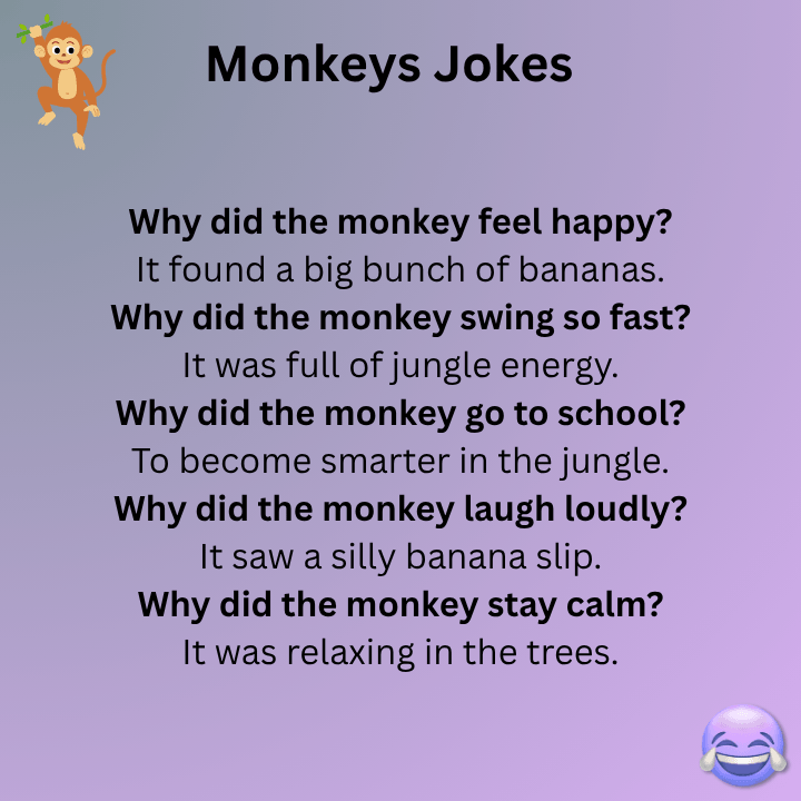 Monkeys Jokes One Liners
