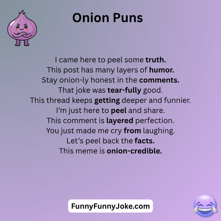 Onion Puns Reddit