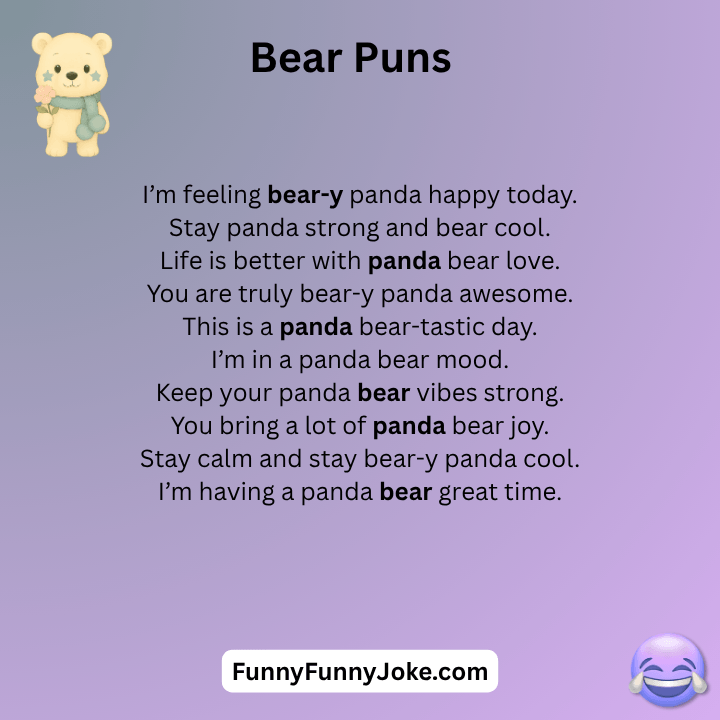 Panda Bear Puns