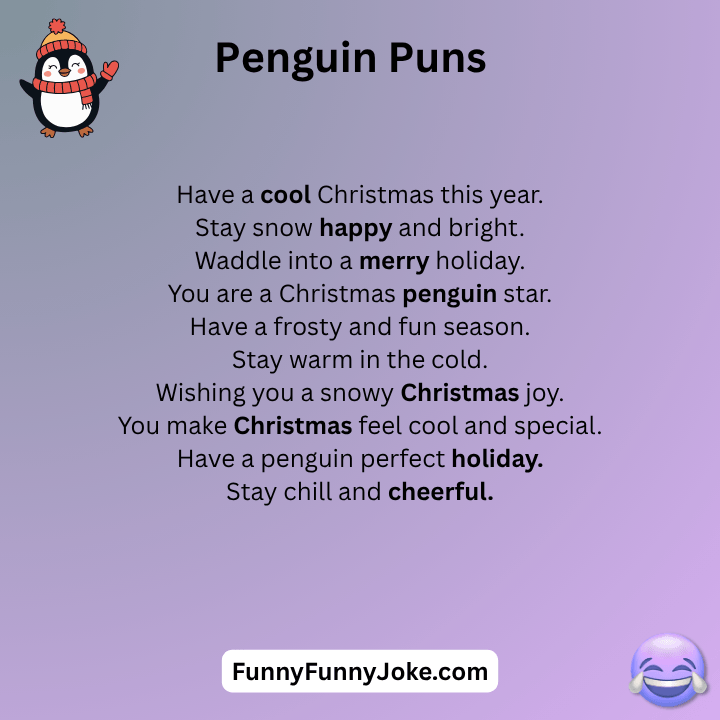 Penguin Puns Christmas
