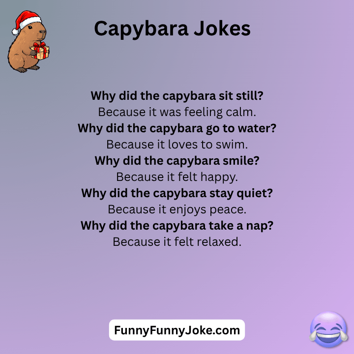 Short Capybara Jokes