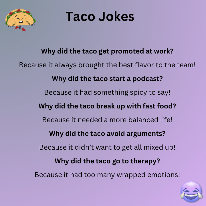 Taco Jokes One Liners