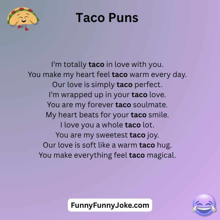 Taco Puns Love