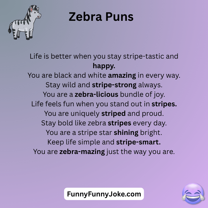 Zebra Puns