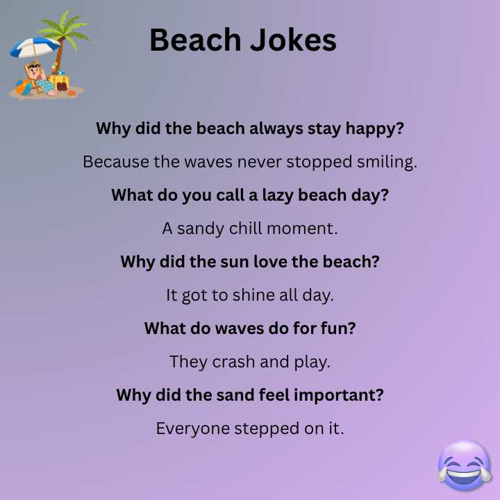 Beach Jokes One Liners