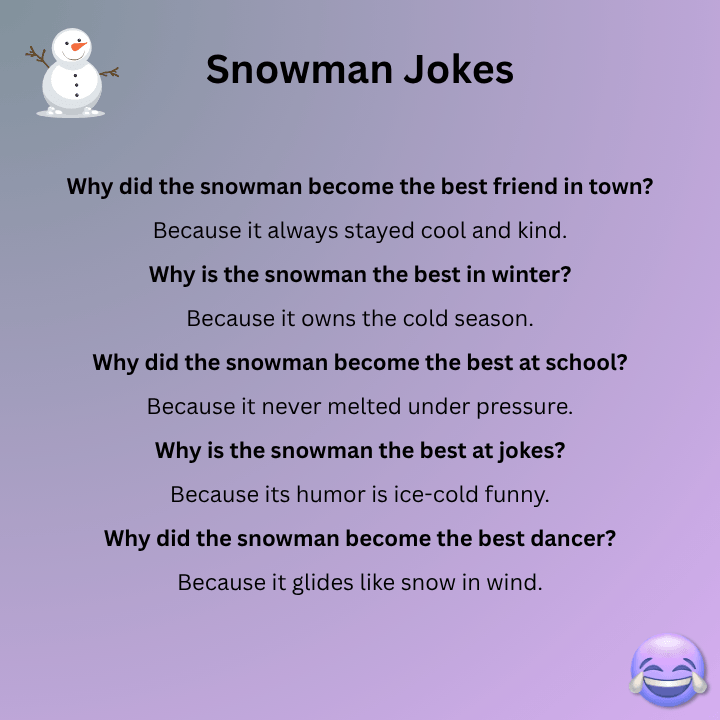 Best Snowman Jokes