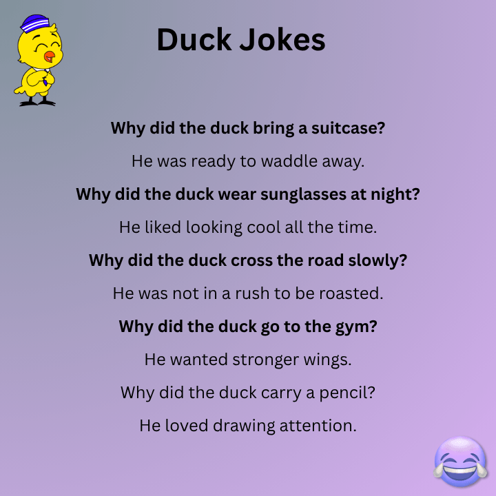 Duck Jokes One Liners