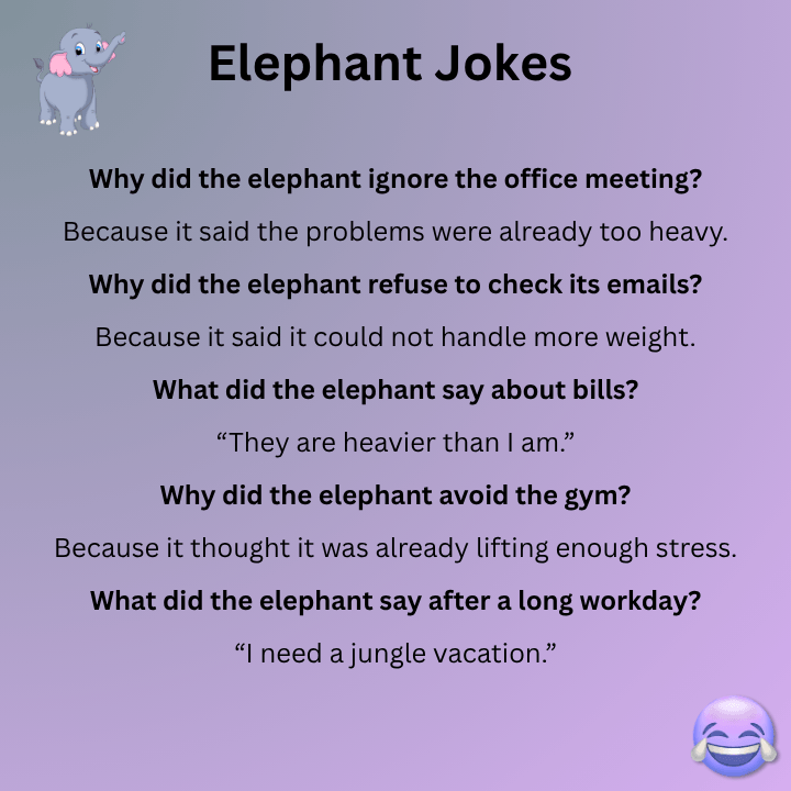 Elephant Jokes For Adults