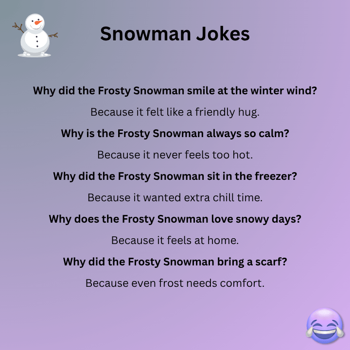Frosty Snowman Jokes