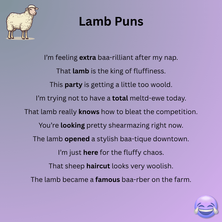 Funny Lamb Puns