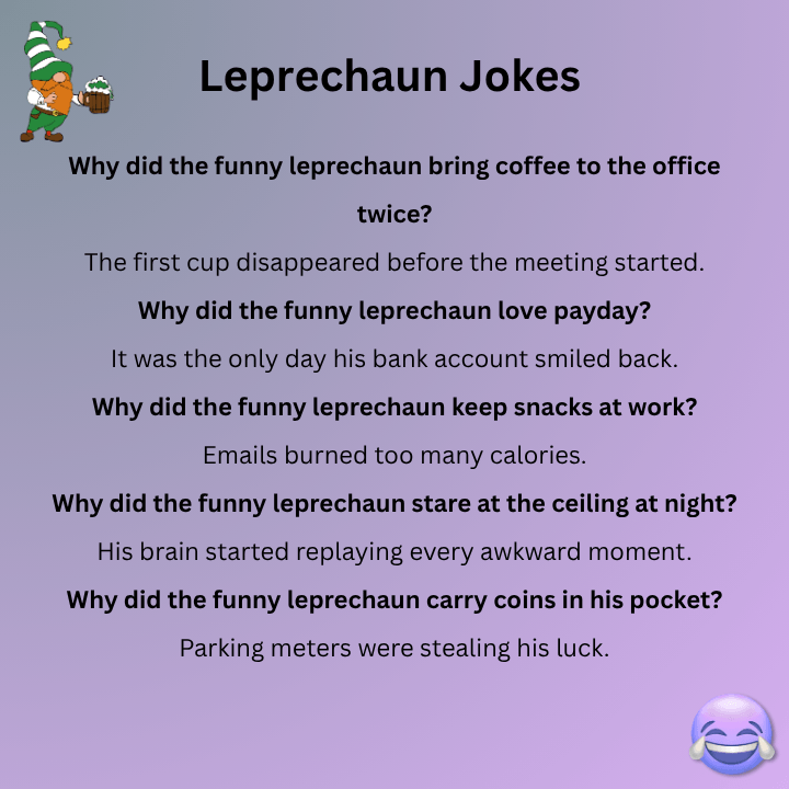 Funny Leprechaun Jokes For Adults
