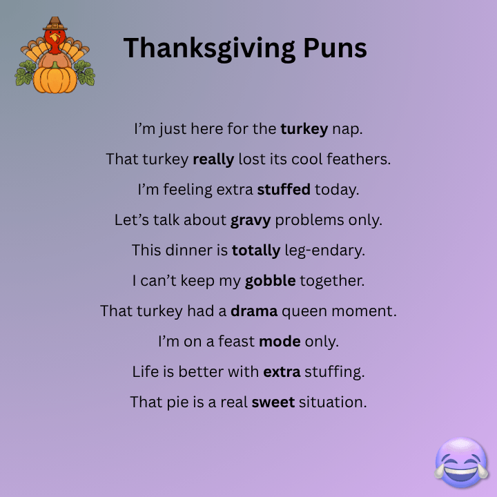 Funny Thanksgiving Puns