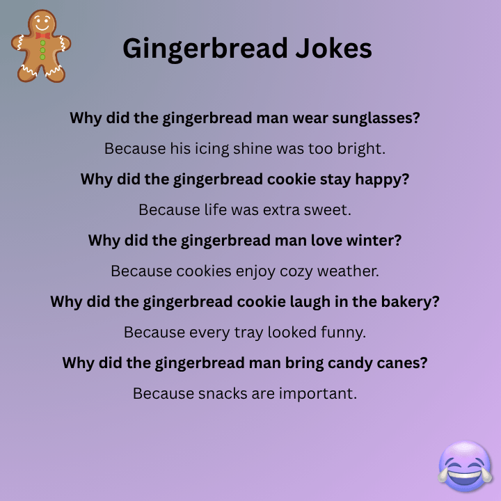 Gingerbread Jokes One Liners