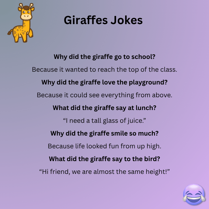 Giraffes Jokes For Kids
