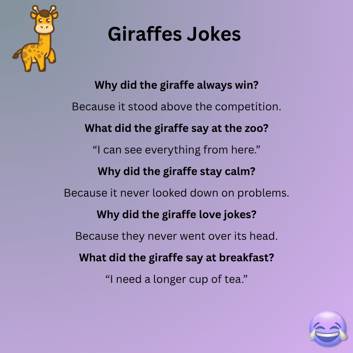 Giraffes Jokes One Liners