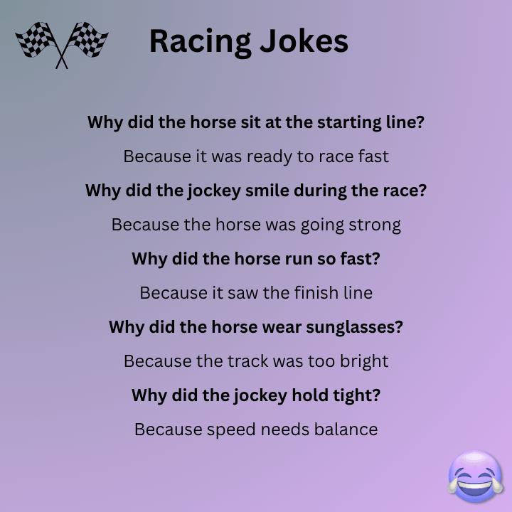 Horse Racing Jokes One Liners