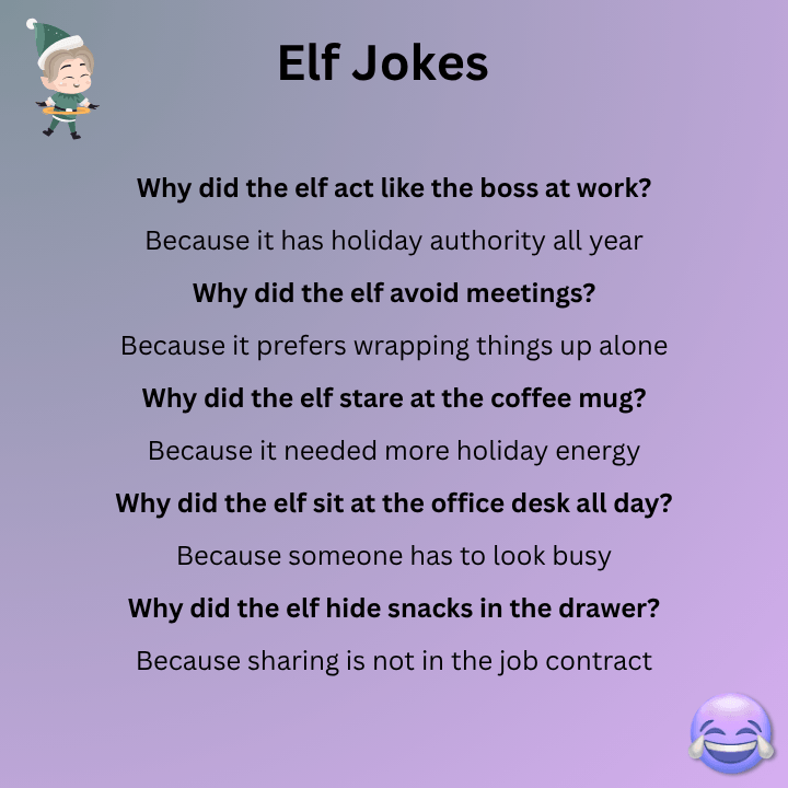 Short Elf Jokes For Adults
