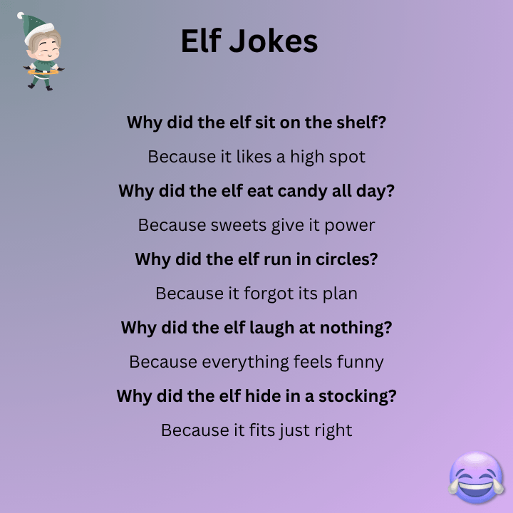 Short Elf Jokes One Liners