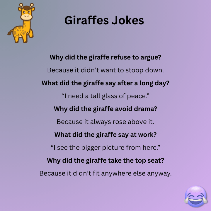 Short Giraffes Jokes For Adults