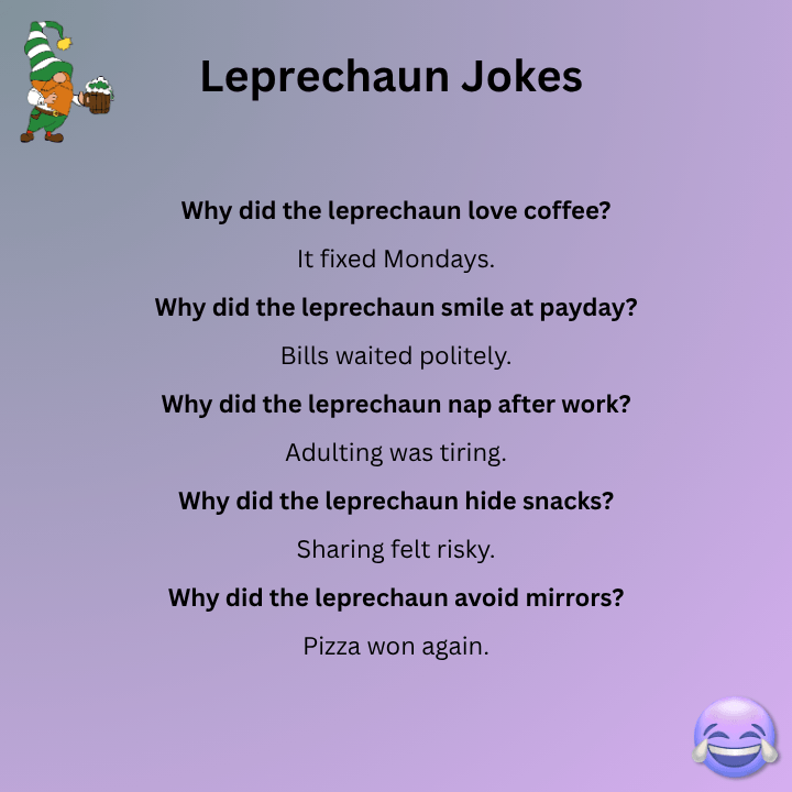 Short Leprechaun Jokes For Adults