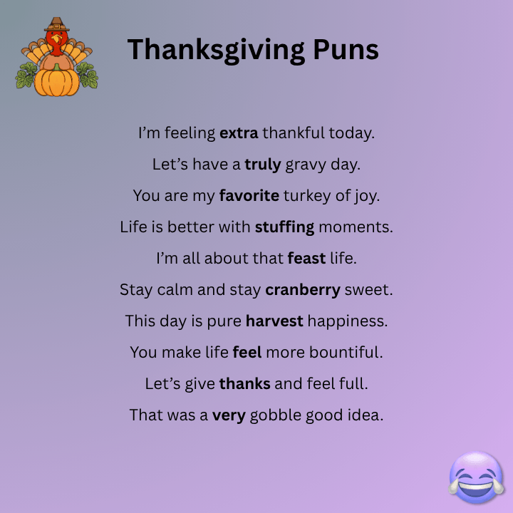 Thanksgiving Puns