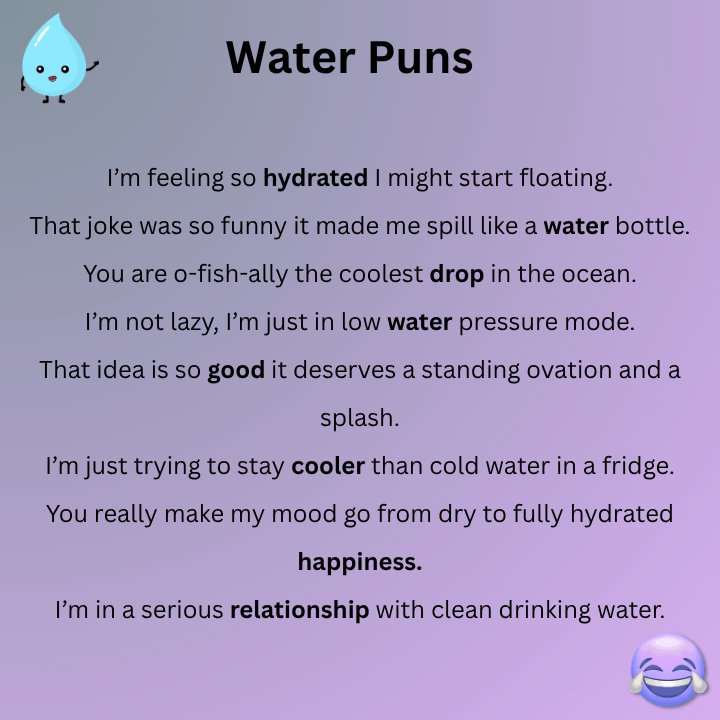 Water Puns Funny