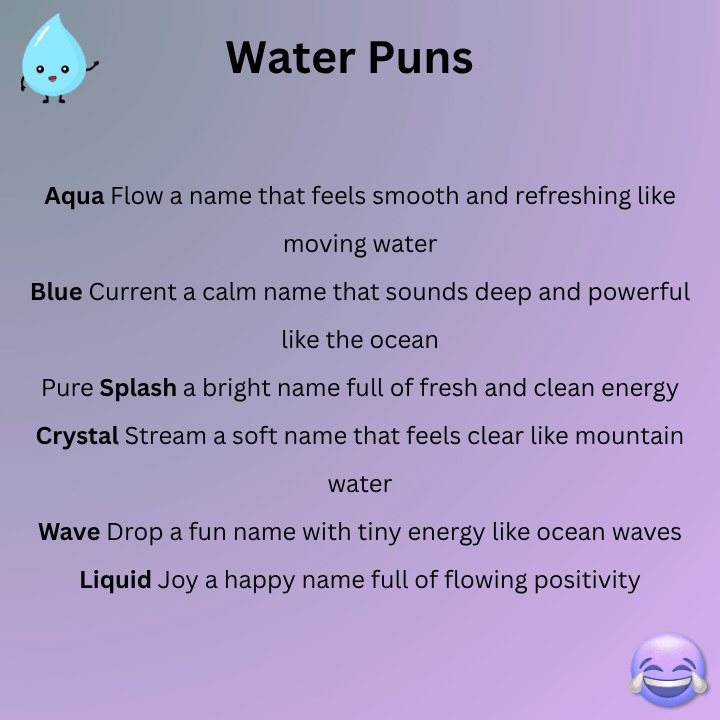 Water Puns Names