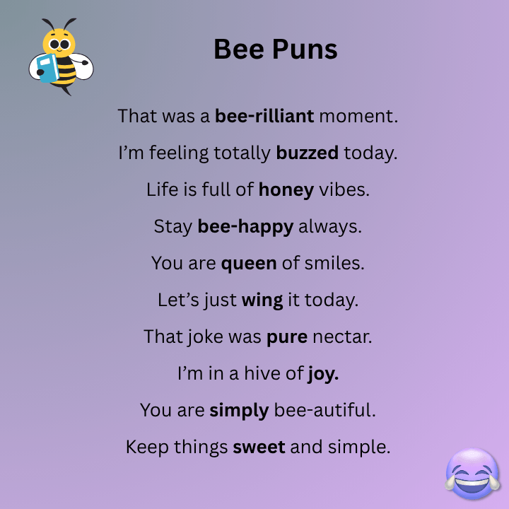 Bee Puns One Liners