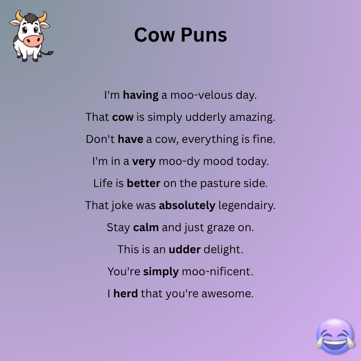Cow Puns