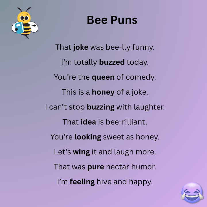 Funny Bee Puns