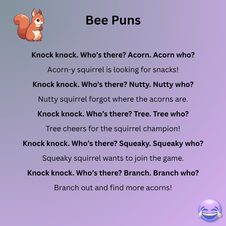 Knock Knock Squirrels Jokes